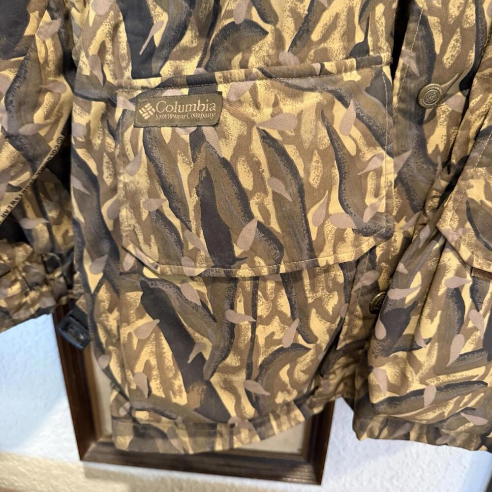 Vintage 90s RARE‎ Columbia Sportswear Delta Marsh Camo Hunting Jacket Size XL - Picture 7 of 9